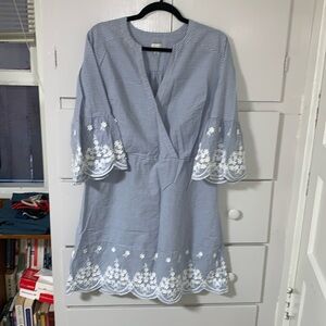 A new day dress striped with floral detail - women’s size XL